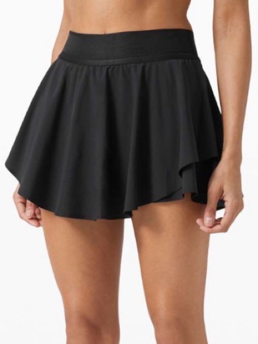 Lululemon Court Rival High Rise Skirt in Black Size 2
